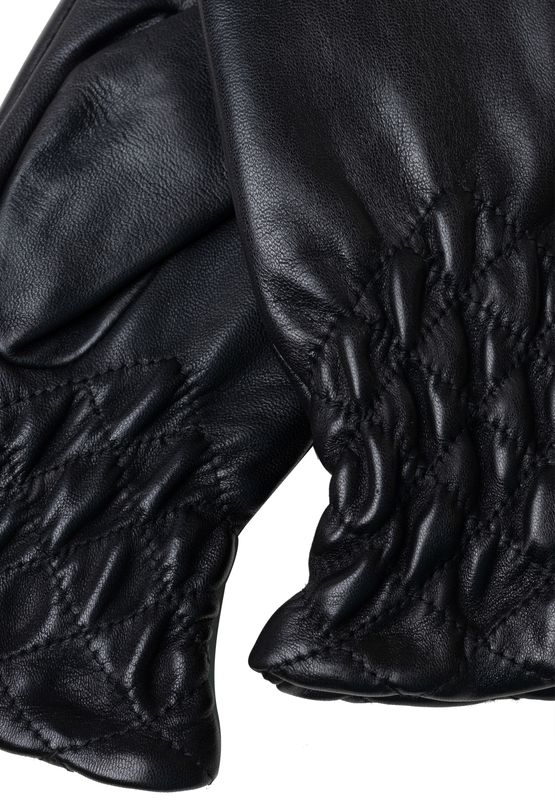 RE:Designed By Dixie Elke Lammeskinnshansker i Black