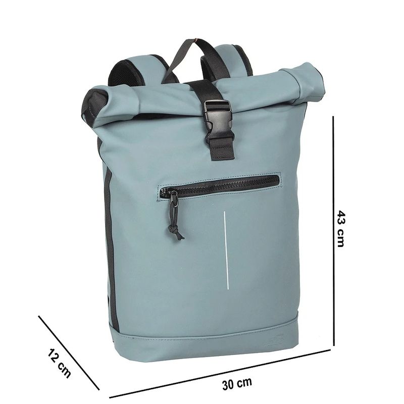New Rebels Mart  New York Rolltop Backpack 21L Soft Blue