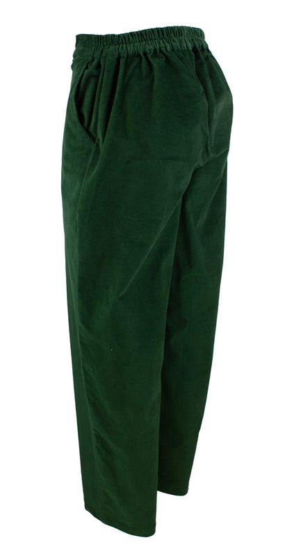 Boheme Cord Bukse i Forest Green