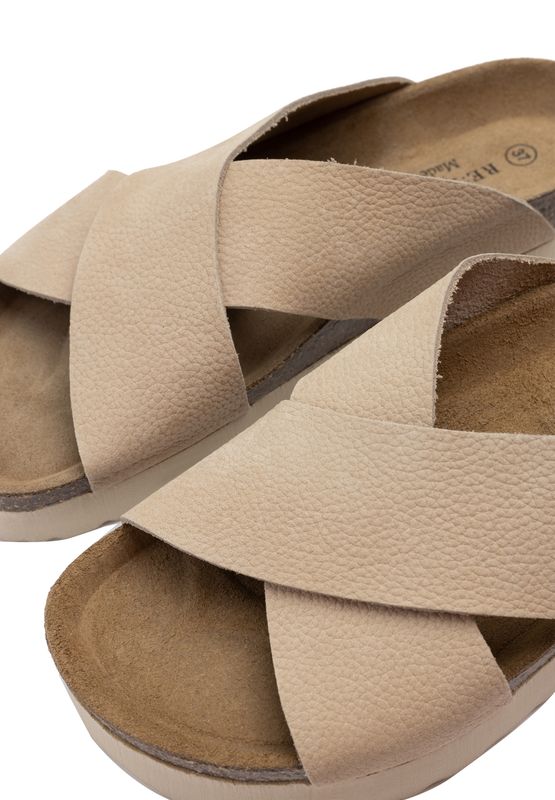 RE:Designed BY Dixie Vina sandaler i Nubuck Skinn Beige