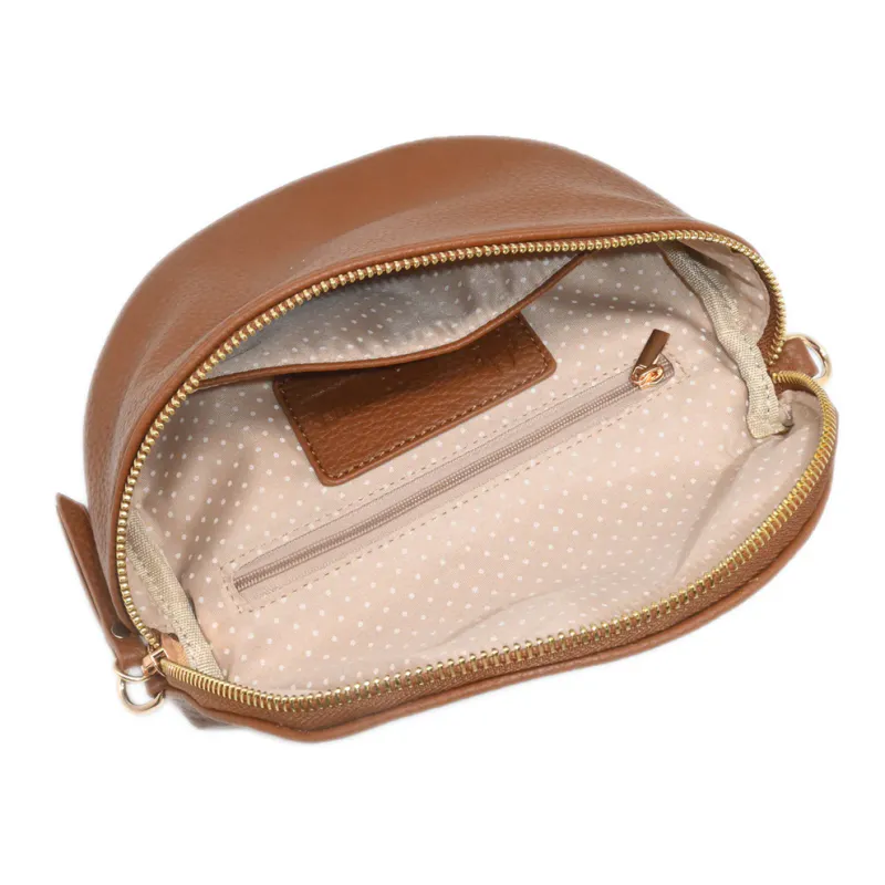 Rosenvinge Pepper Bumbag M/Mønstret Reim Cognac