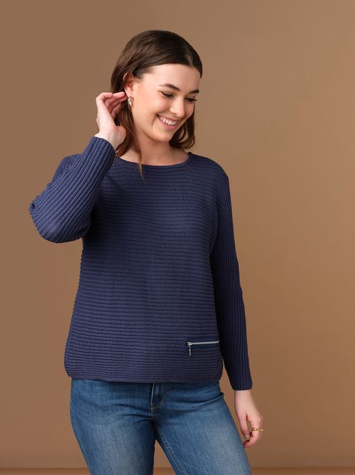 Hovedbilde Skovhuus Jumper i Bomull Jeans Blue