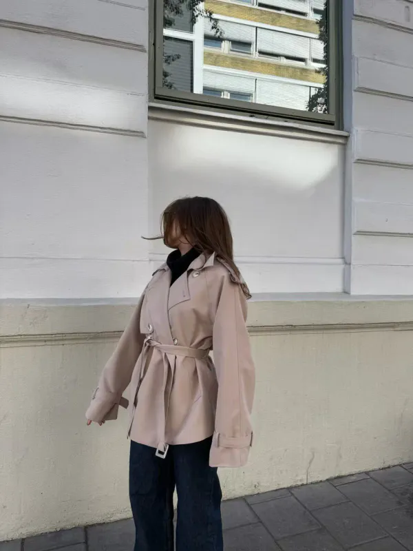 Clermonte Cala Trench Coat i Sand