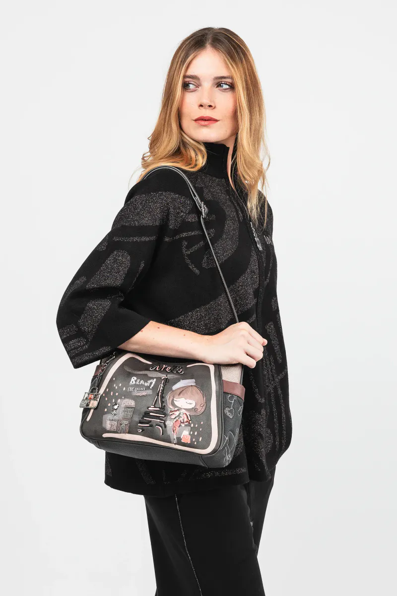 Anekke Crossoverbag Dark Brown/Multi