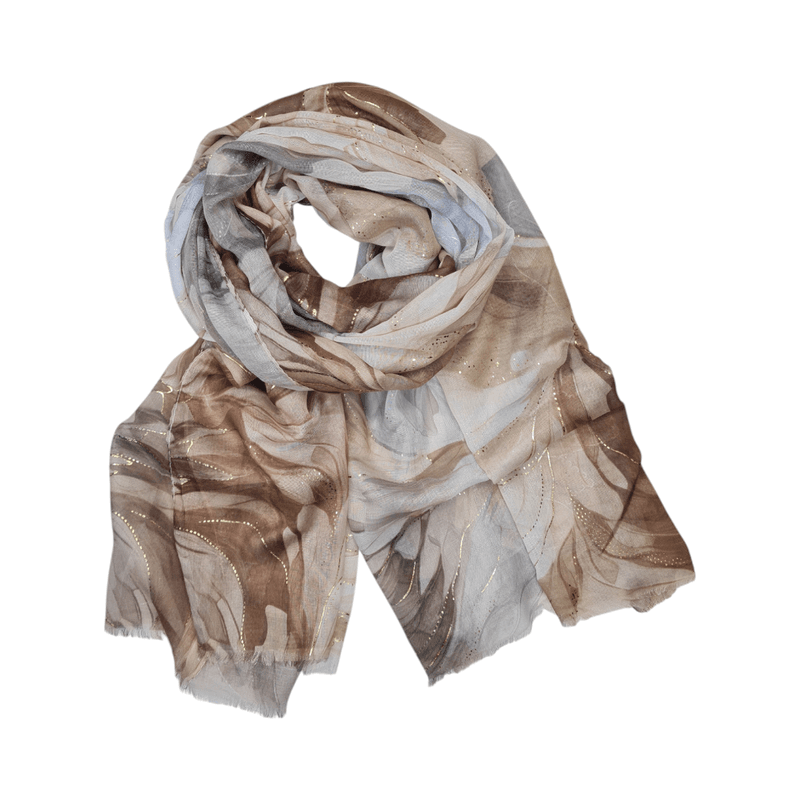 Diz 112937 Lett Skjerf Abstrakt Taupe